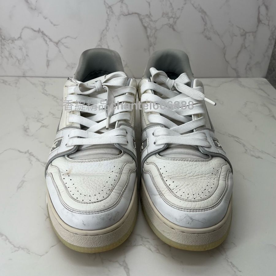 💗香緹國際精品💗 458 LV Trainer 白水泥 運動鞋 uk:8-2