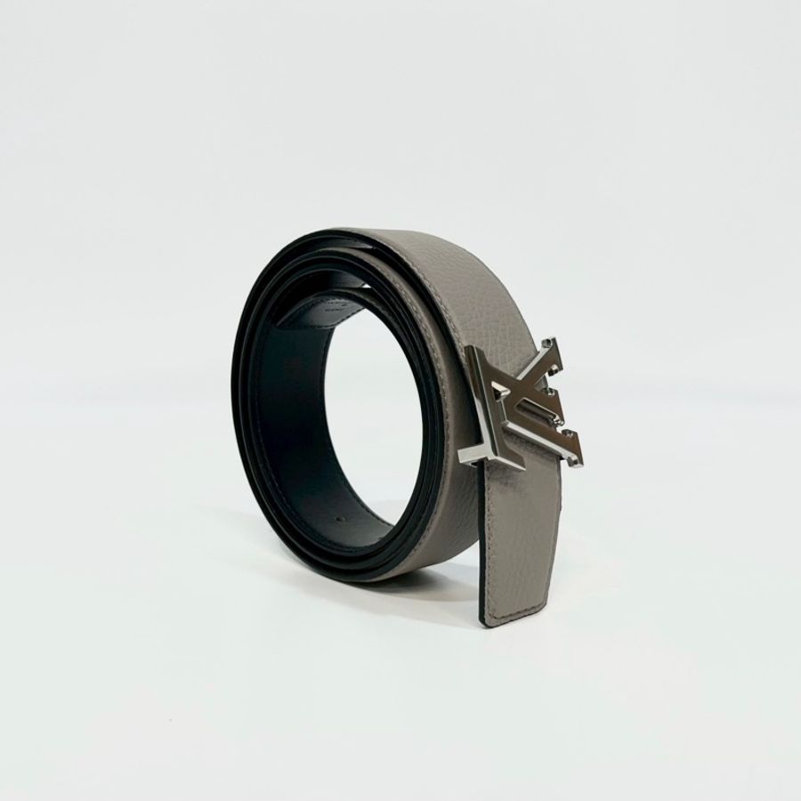 LV灰褐色雙面牛皮Heritage皮帶35mm M8501T-1