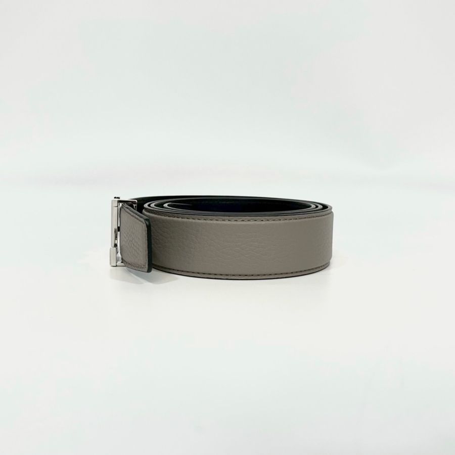 LV灰褐色雙面牛皮Heritage皮帶35mm M8501T-3