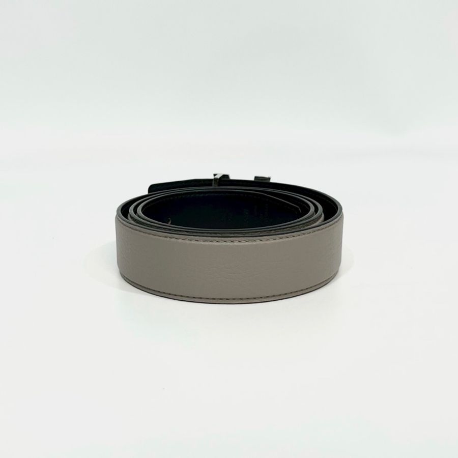 LV灰褐色雙面牛皮Heritage皮帶35mm M8501T-4