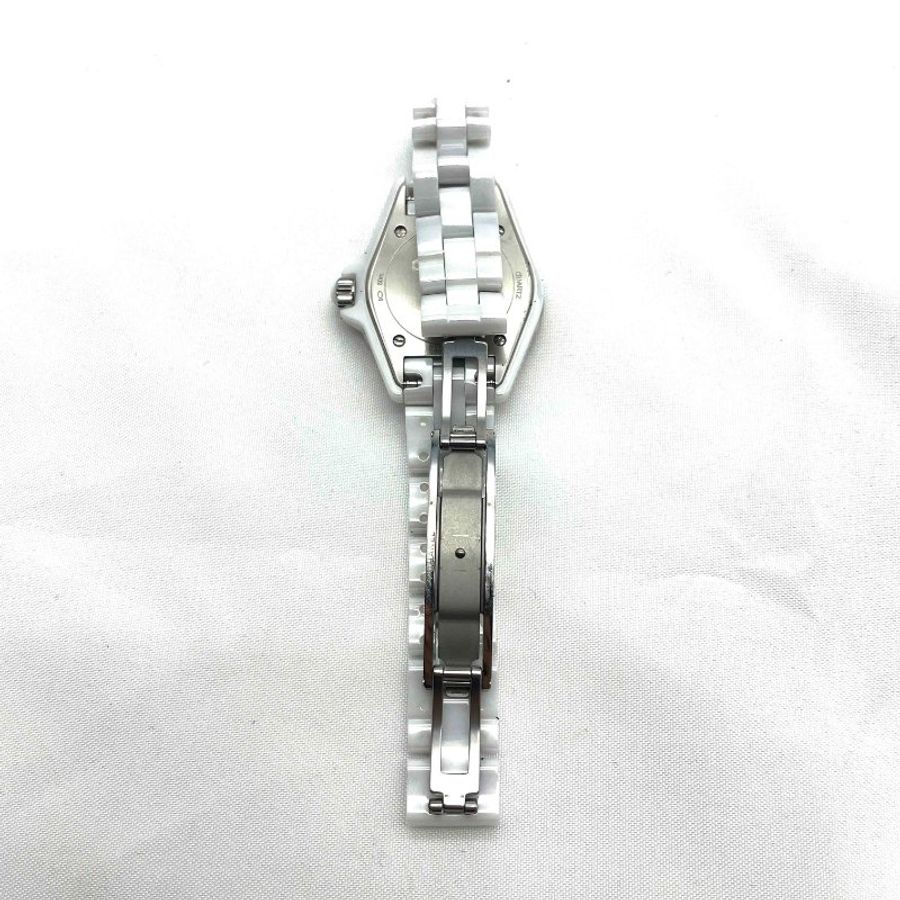 CHANEL白陶29mm J12 點鑽石英錶-3