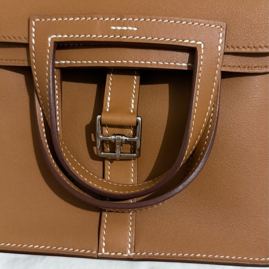 Hermes halzan mini棕色-4