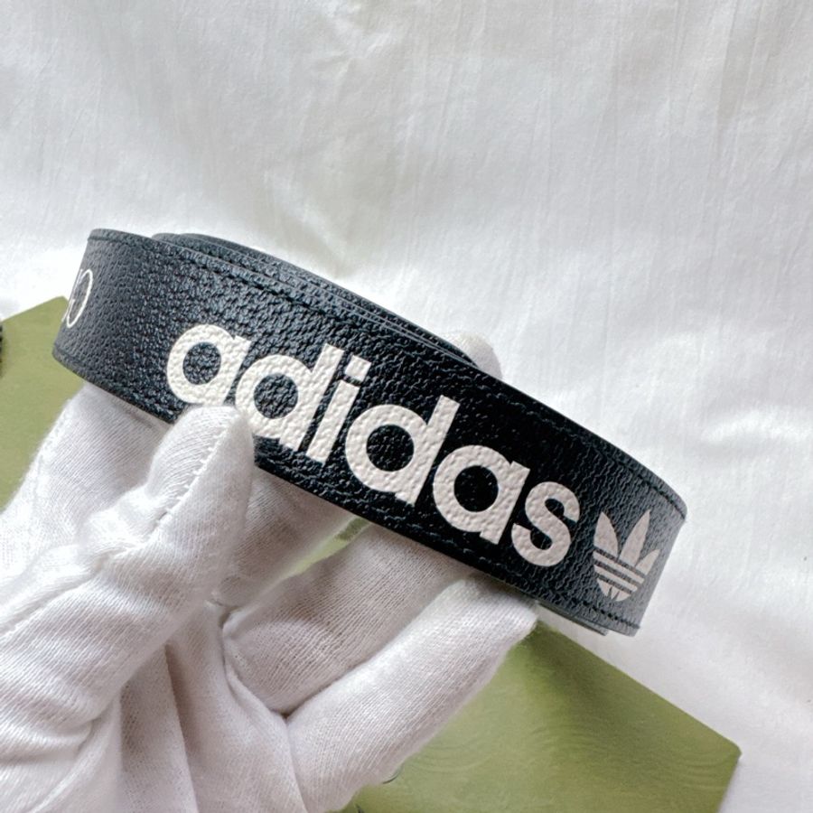 Gucci x adidas聯名款黑色皮帶-9