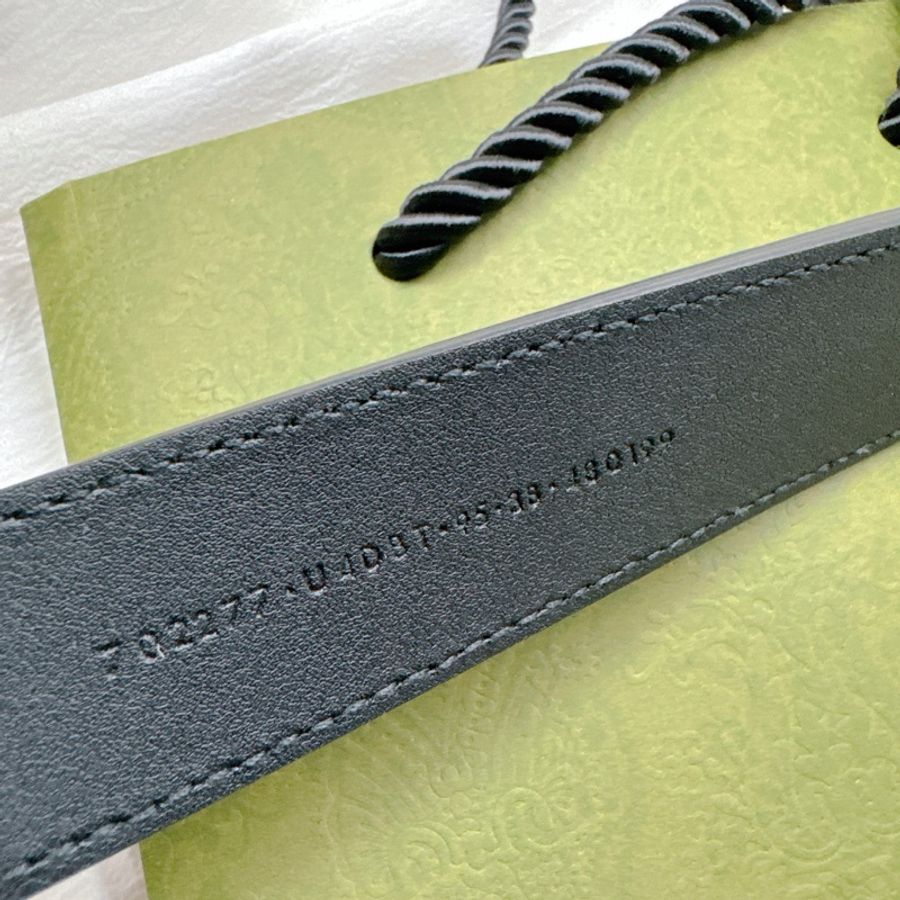 Gucci x adidas聯名款黑色皮帶-14