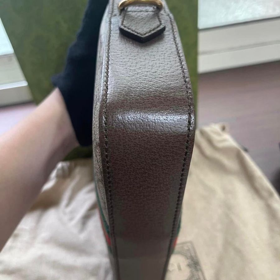 (已售出勿下單)近新閒置品_GUCCI OPHIDIA 綠紅綠 經典斜背包/相機包_台灣購證-10