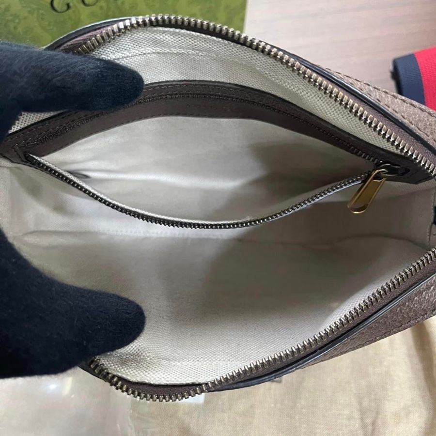 (已售出勿下單)近新閒置品_GUCCI OPHIDIA 綠紅綠 經典斜背包/相機包_台灣購證-12