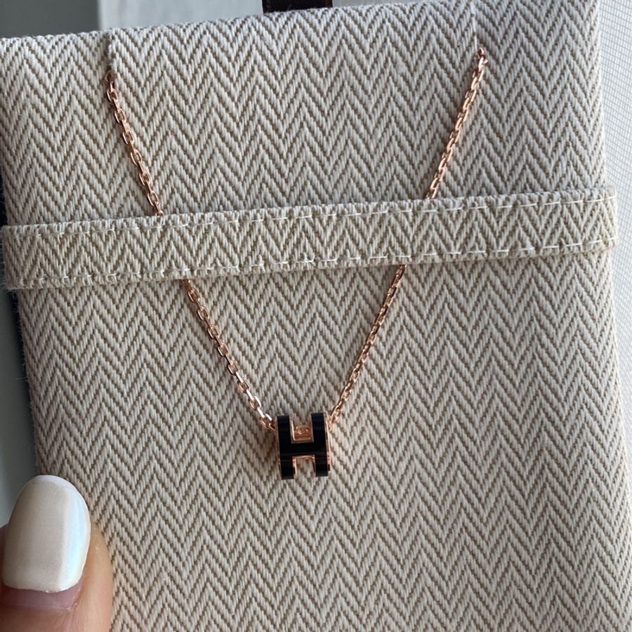 Hermes mini pop H 黑玫瑰金 noir rose gold-0
