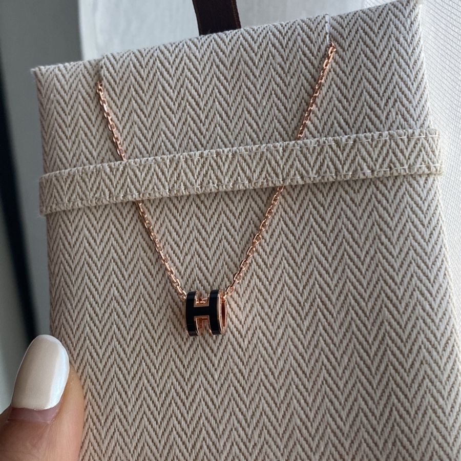 Hermes mini pop H 黑玫瑰金 noir rose gold-5