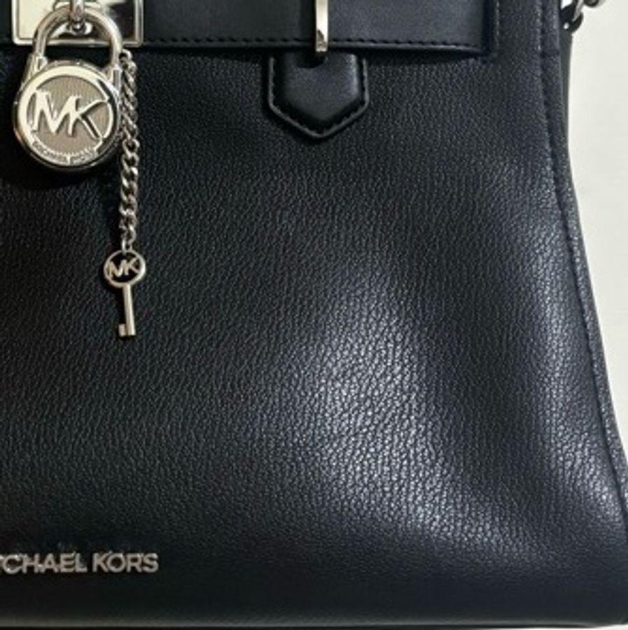 【Michael Kors】Hamilton鎖頭吊飾手提/肩背兩用包-12