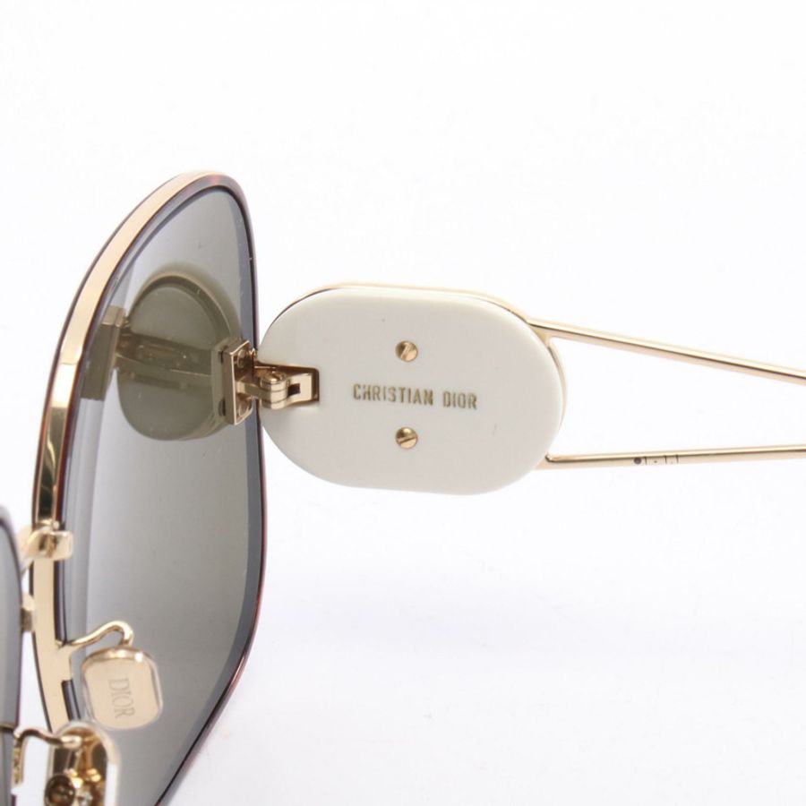 Christian Dior Boby S1U 太陽眼鏡 BOBYS1UWRB5C0 鍍金塑膠 白色 二手-3