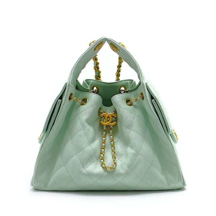 CHANEL 25 Hobo bag - 小號薄荷綠金-0
