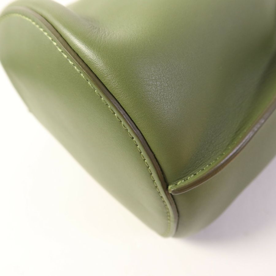 CELINE 牛皮皮革Nano Bucket銀扣手挽肩背兩用袋-10