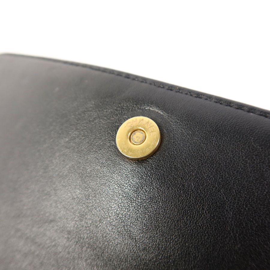 CHANEL 牛皮皮革Enchained Flap Bag金扣鏈帶肩背袋-14