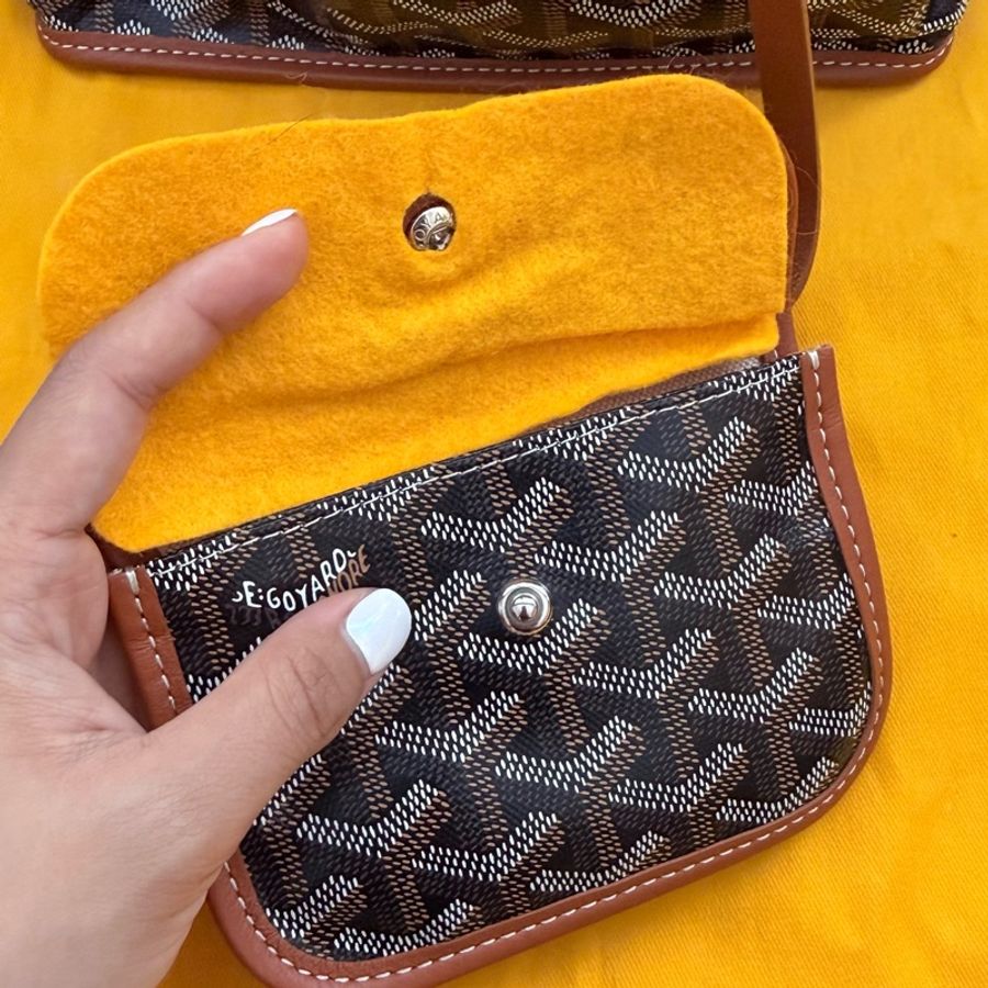 ✨【Goyard 】Anjou Mini tote bag 經典咖啡棕色(二手極新)-6