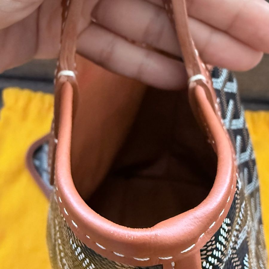 ✨【Goyard 】Anjou Mini tote bag 經典咖啡棕色(二手極新)-15