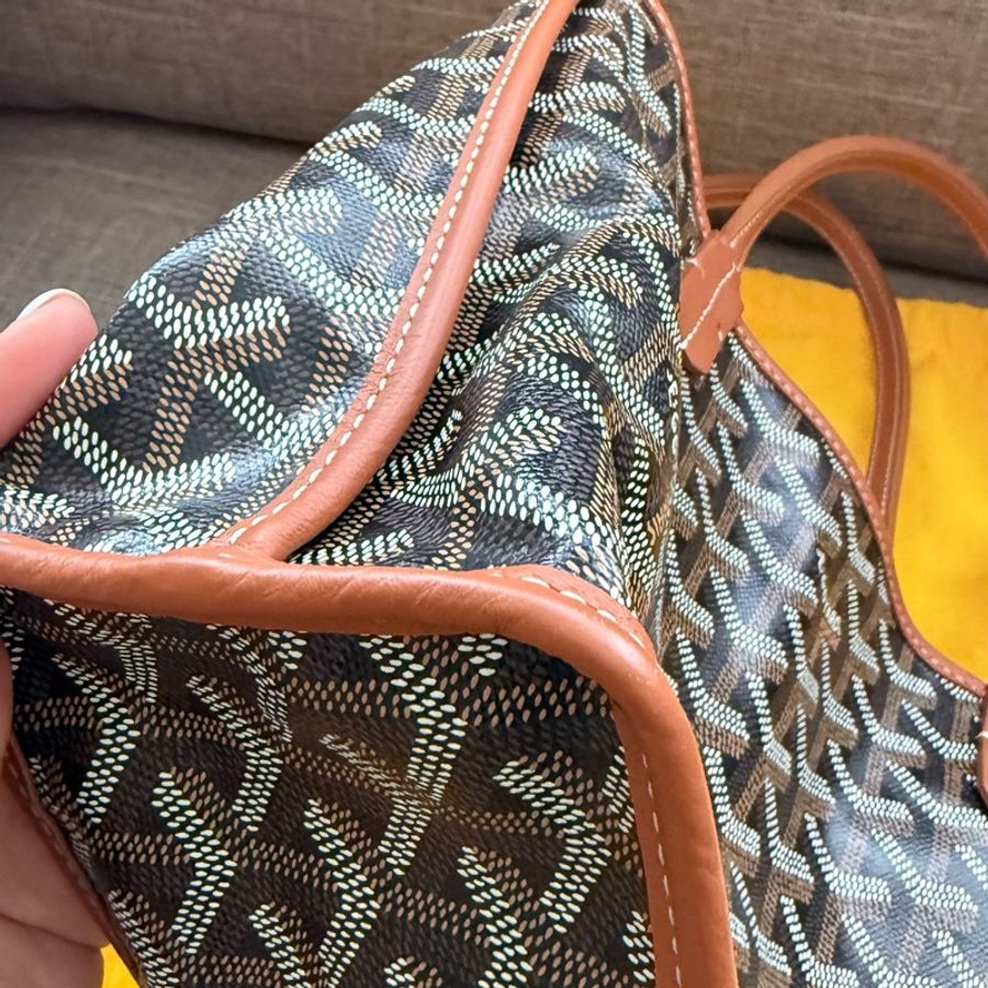 ✨【Goyard 】Anjou Mini tote bag 經典咖啡棕色(二手極新)-18