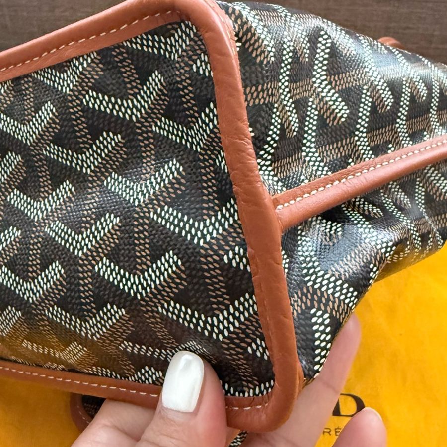 ✨【Goyard 】Anjou Mini tote bag 經典咖啡棕色(二手極新)-20