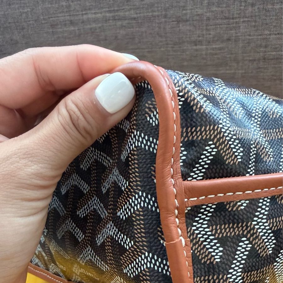 ✨【Goyard 】Anjou Mini tote bag 經典咖啡棕色(二手極新)-29