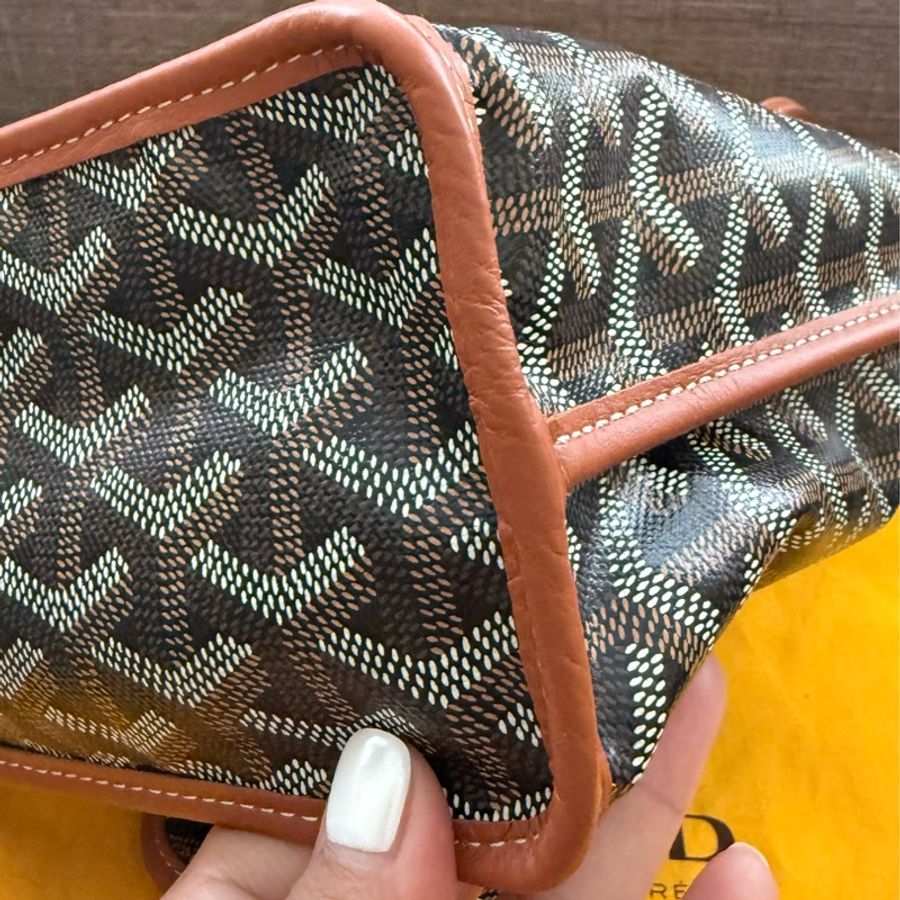 ✨【Goyard 】Anjou Mini tote bag 經典咖啡棕色(二手極新)-30