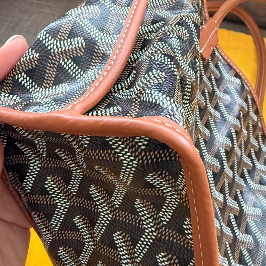 ✨【Goyard 】Anjou Mini tote bag 經典咖啡棕色(二手極新)-32