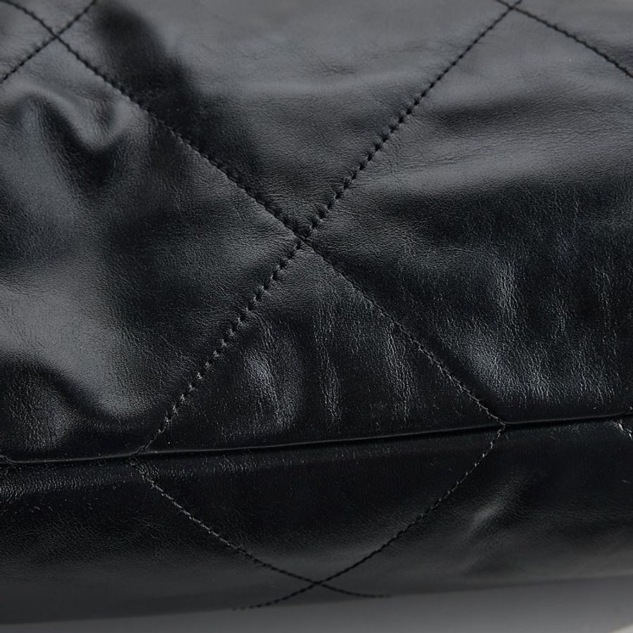 二手Chanel 22bag 中號黑金-13