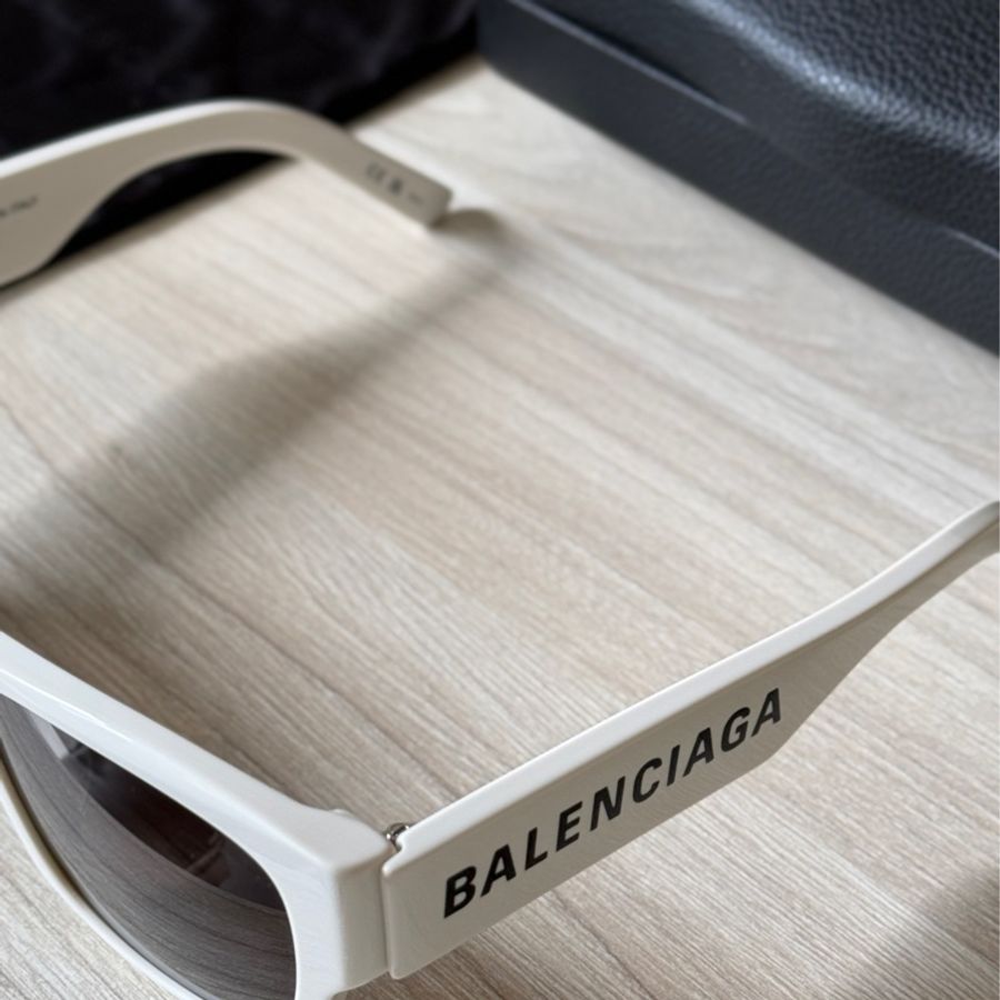 Balenciaga BB0262SA Asian Fit 003 白色太陽眼鏡-4