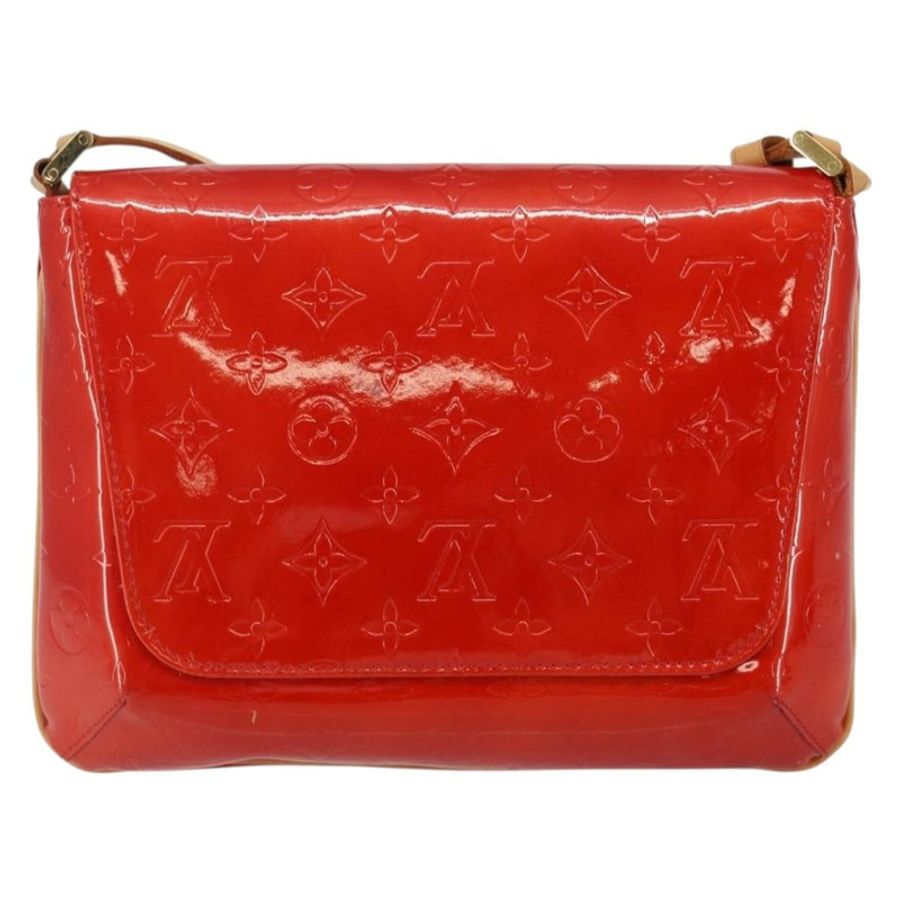【日本直送】路易威登 Monogram Vernis Thompson Street 手袋 紅色 M91094 LV Auth hk3043-1