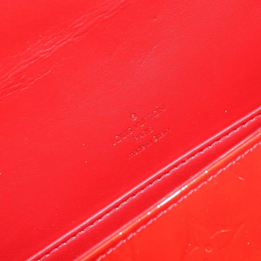 【日本直送】路易威登 Monogram Vernis Thompson Street 手袋 紅色 M91094 LV Auth hk3043-18