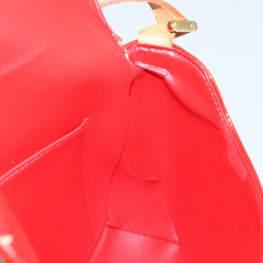 【日本直送】路易威登 Monogram Vernis Thompson Street 手袋 紅色 M91094 LV Auth hk3043-19