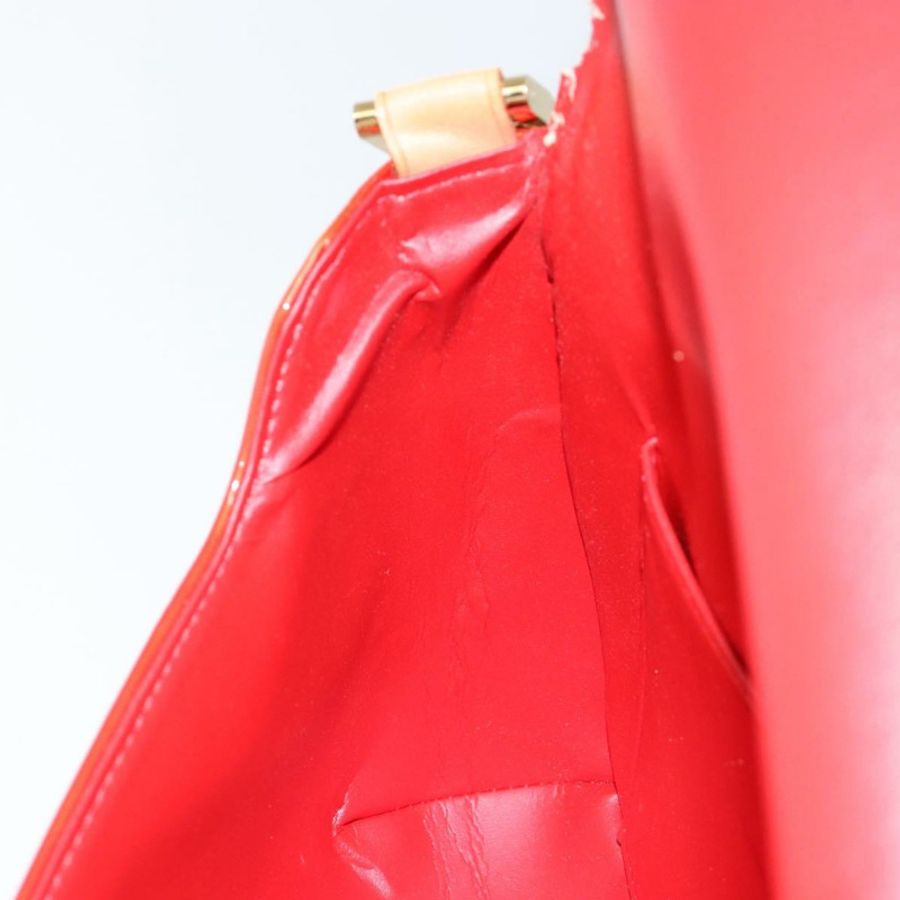 【日本直送】路易威登 Monogram Vernis Thompson Street 手袋 紅色 M91094 LV Auth hk3043-20