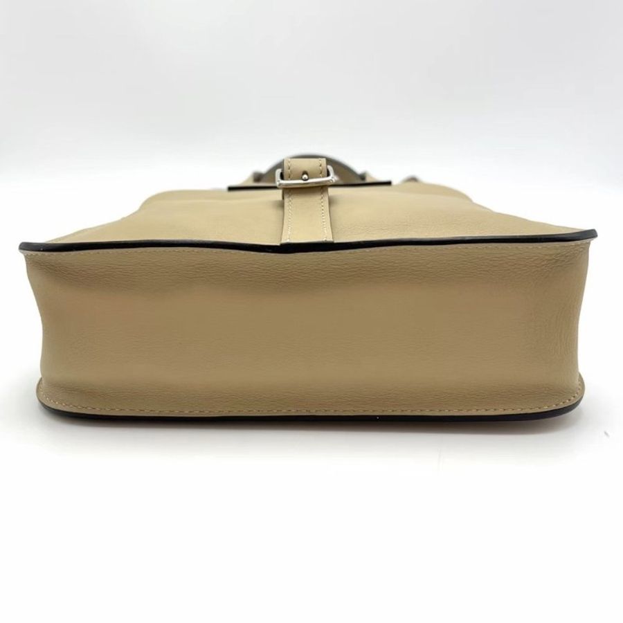 HERMES halzan mini風衣灰銀扣肩背斜背包21*14*6.5 99新配件塵袋-3