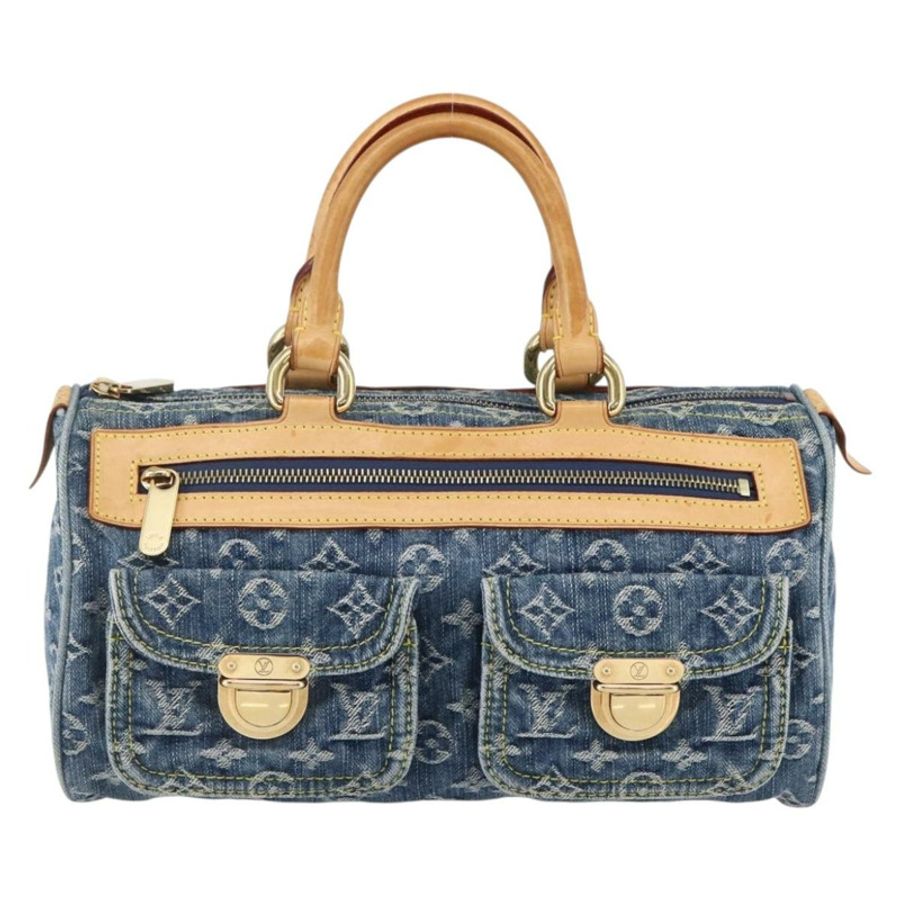 【日本直送】路易威登 Monogram Denim Neo Speedy 手提包 藍色 M95019 LV 正品 128934V-12