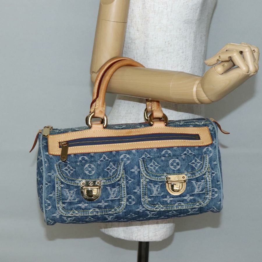 【日本直送】路易威登 Monogram Denim Neo Speedy 手提包 藍色 M95019 LV 正品 128934V-24