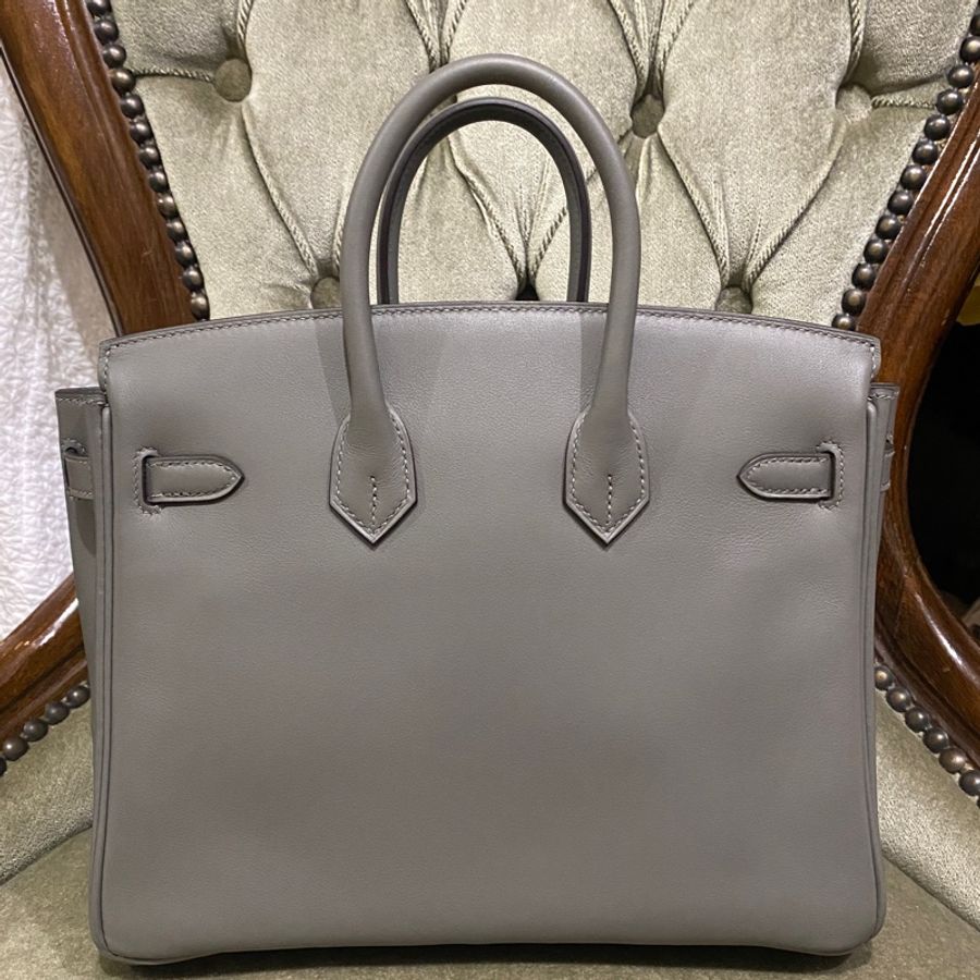 HERMES birkin 25 積雨雲灰 OL 金釦 B刻 2023年抱出-3