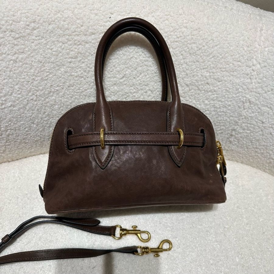 MiuMiu 石楠木色保齡球 手提單肩斜挎包 尺寸約25cm。-2