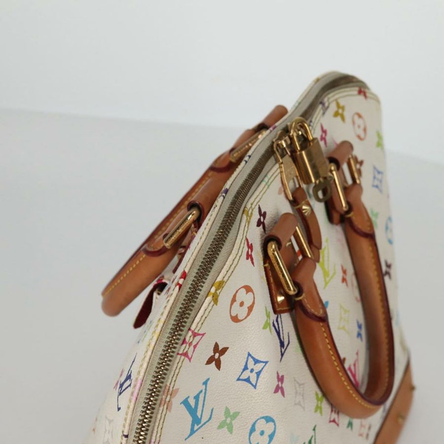 【日本直送】路易威登 Monogram Multicolor Alma GM 手提包 白色 M40441 LV 正品 141457V-5