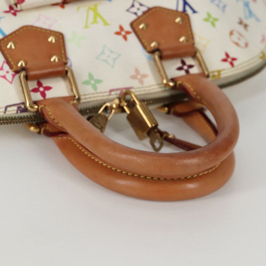 【日本直送】路易威登 Monogram Multicolor Alma GM 手提包 白色 M40441 LV 正品 141457V-6