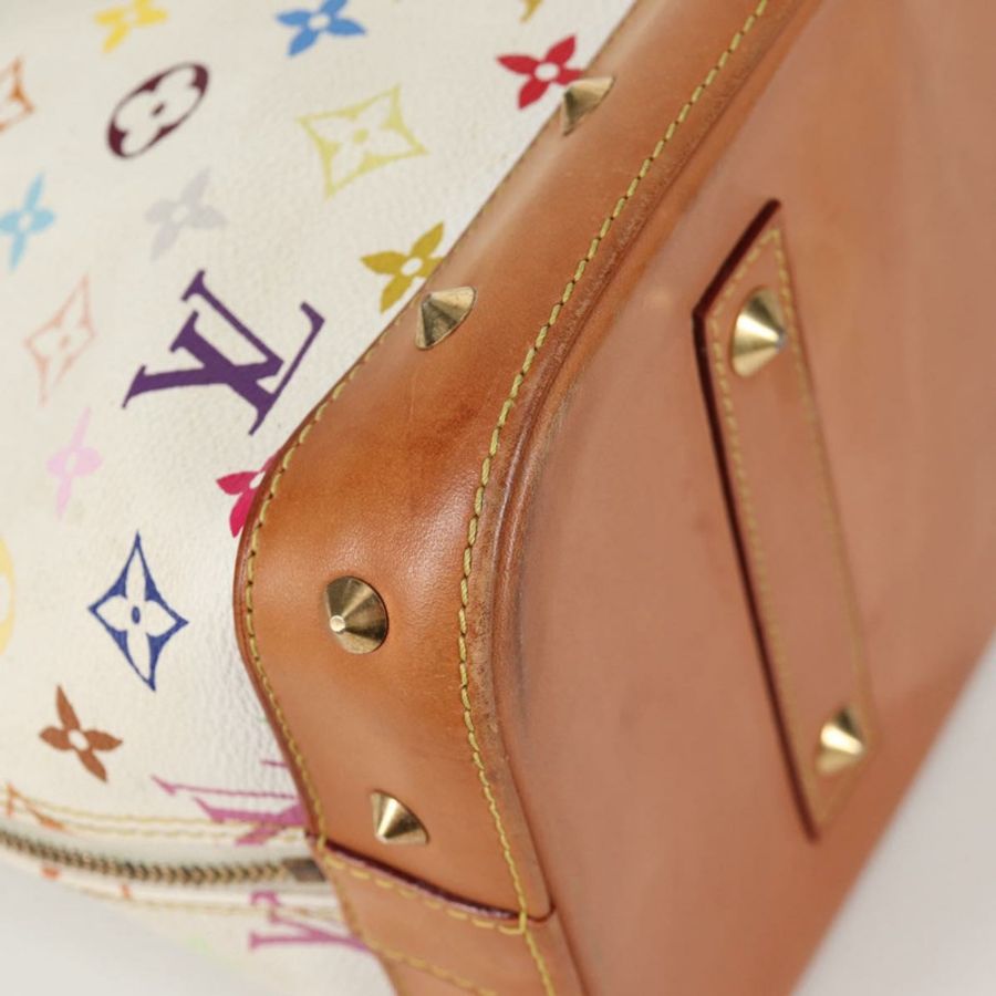 【日本直送】路易威登 Monogram Multicolor Alma GM 手提包 白色 M40441 LV 正品 141457V-14