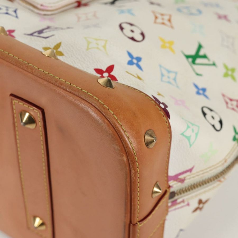 【日本直送】路易威登 Monogram Multicolor Alma GM 手提包 白色 M40441 LV 正品 141457V-15