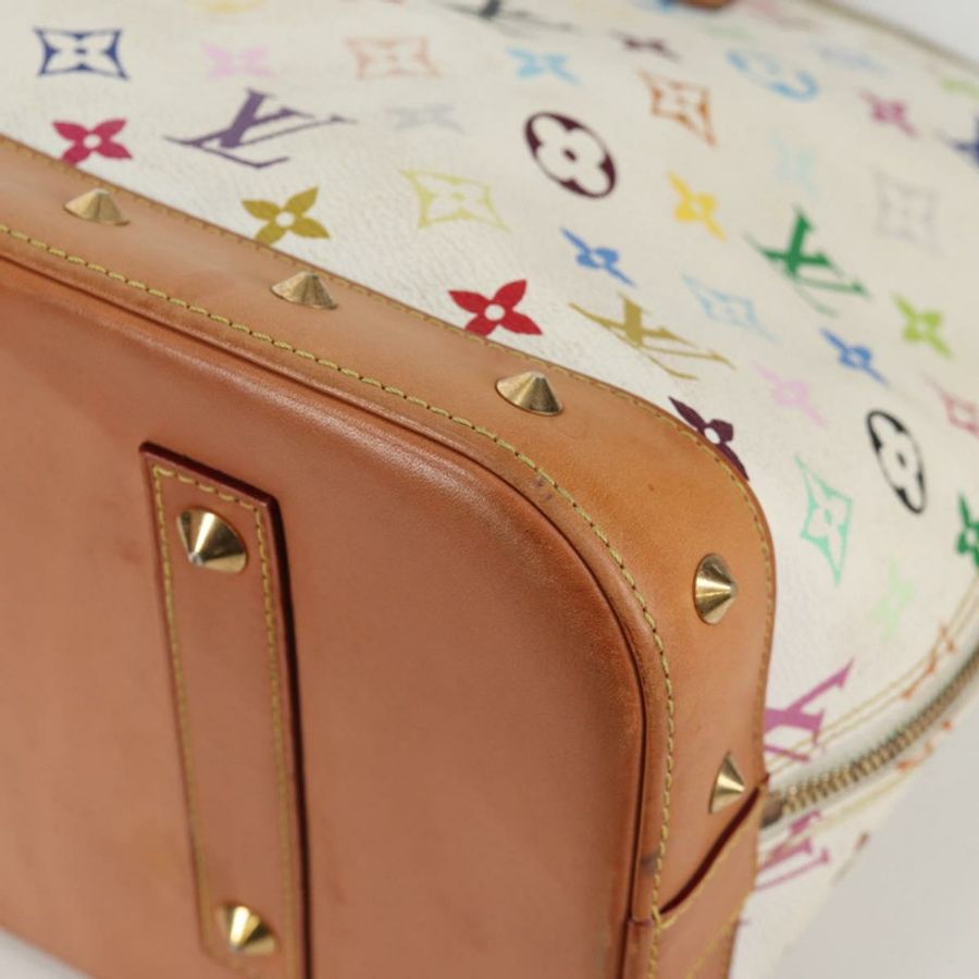 【日本直送】路易威登 Monogram Multicolor Alma GM 手提包 白色 M40441 LV 正品 141457V-17