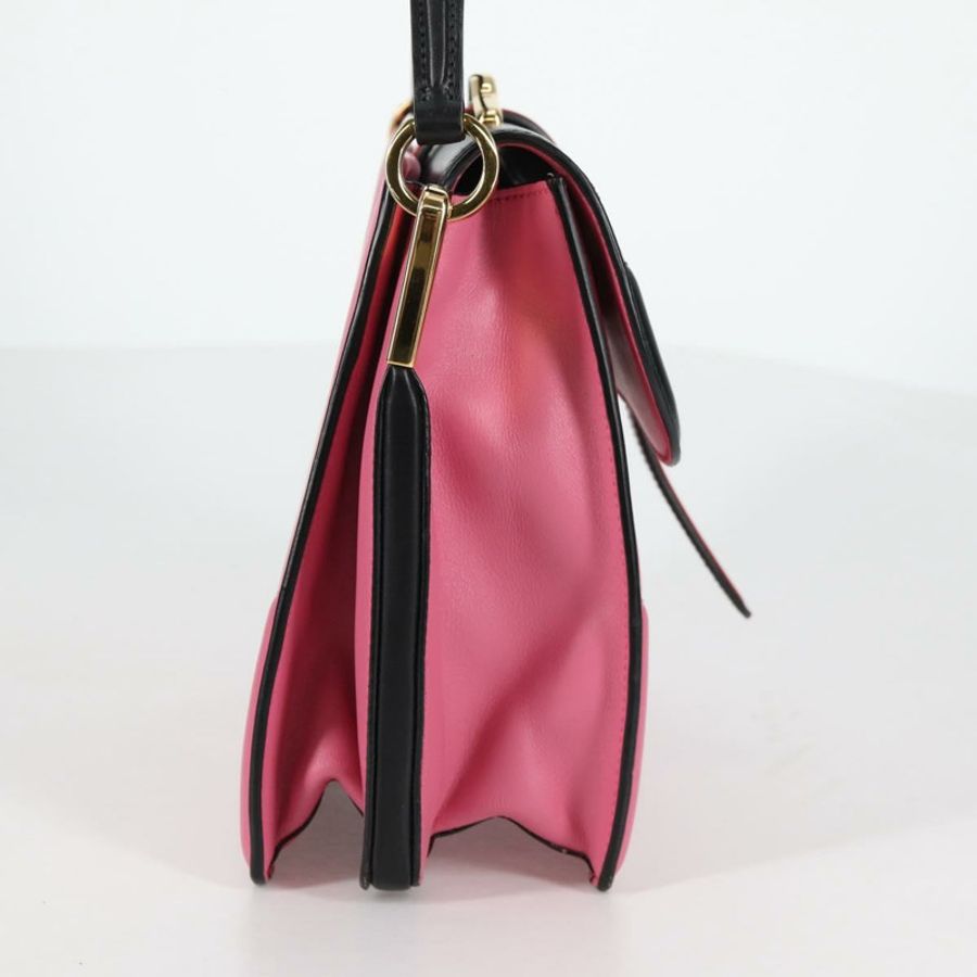 【日本直送】PRADA Bell 手提包 皮革 兩用 粉金配色 正品 141818M-3