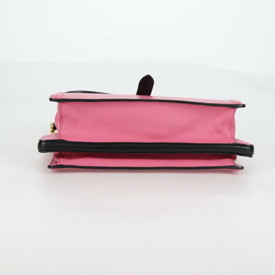 【日本直送】PRADA Bell 手提包 皮革 兩用 粉金配色 正品 141818M-4