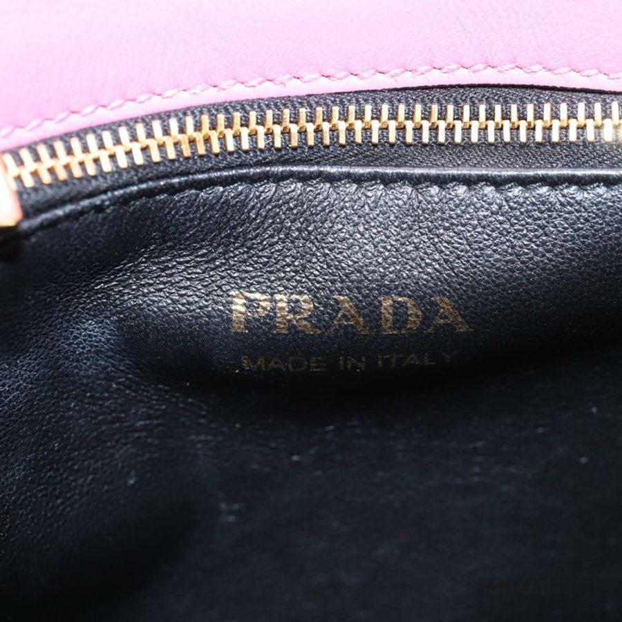 【日本直送】PRADA Bell 手提包 皮革 兩用 粉金配色 正品 141818M-19