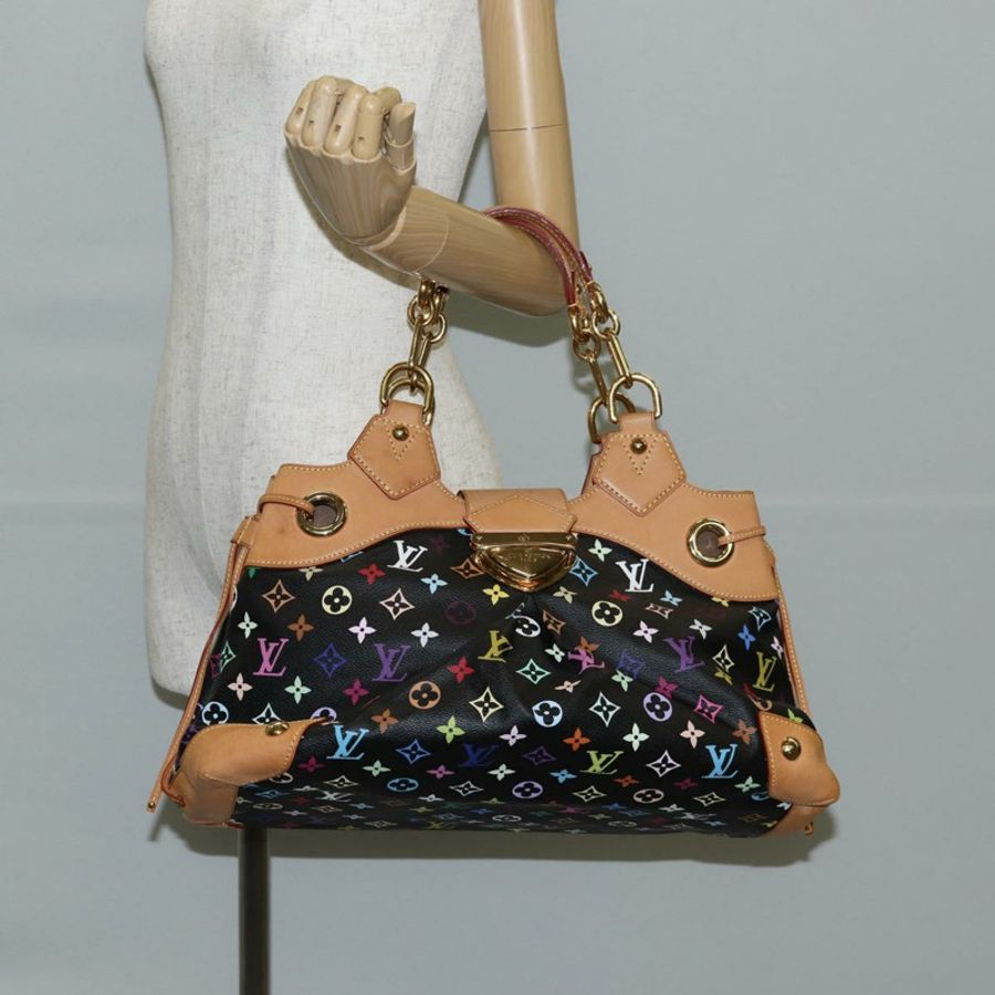 【日本直送】路易威登 Monogram Multicolor Ursula 手提包 黑色 M40124 LV 正品 138074V-26