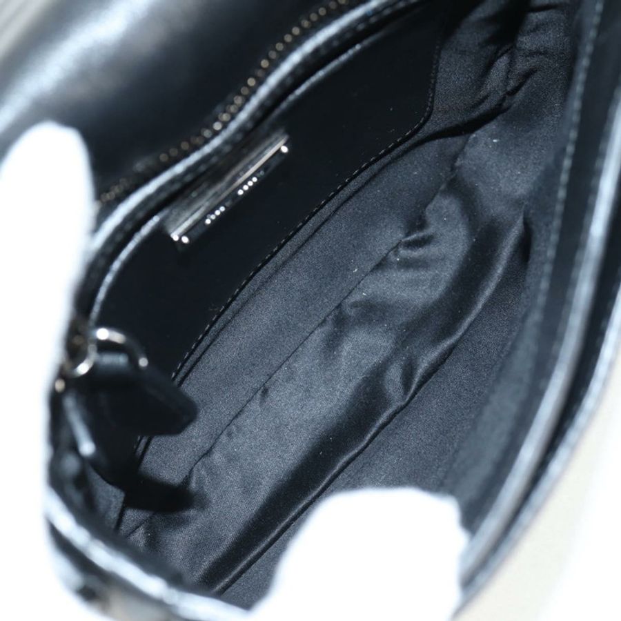 【日本直送】Miu Miu 鏈條單肩包 皮革 黑色 銀色 正品 138395V-8