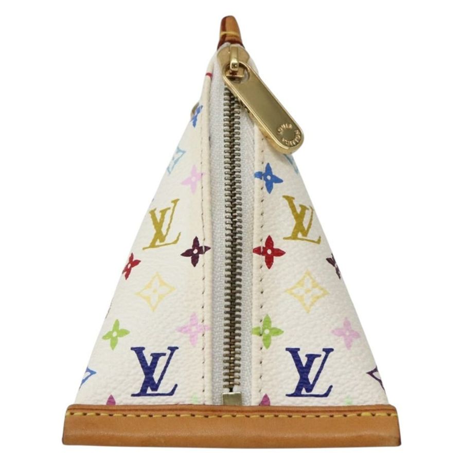 【日本直送】路易威登 Monogram Multicolor Berlango 白色零錢包 M58028 正品 142348V-12