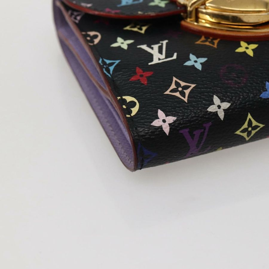 【日本直送】路易威登 Monogram Multicolor Portefeuille Joy 皮夾 M60282 LV Auth 142354V-13