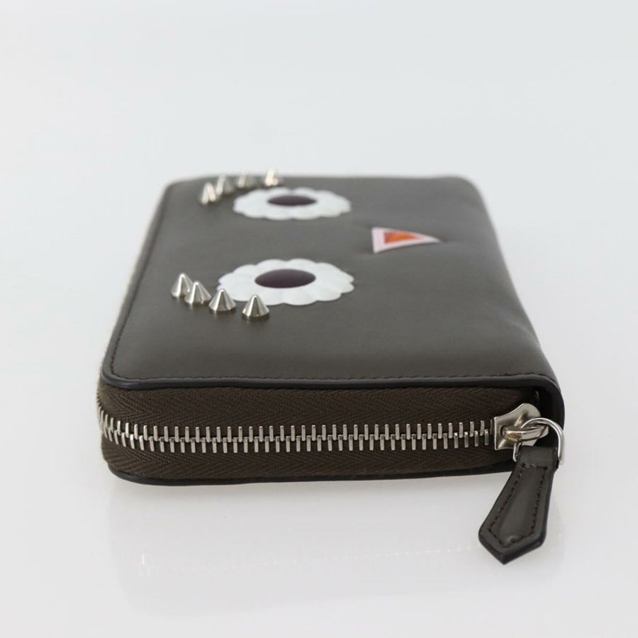 【日本直送】FENDI Hypnotize 長版皮夾,灰色皮革,正品 142443M-2