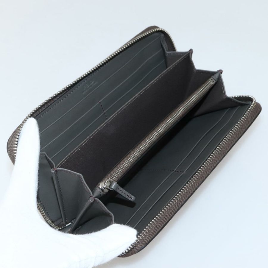【日本直送】FENDI Hypnotize 長版皮夾,灰色皮革,正品 142443M-8
