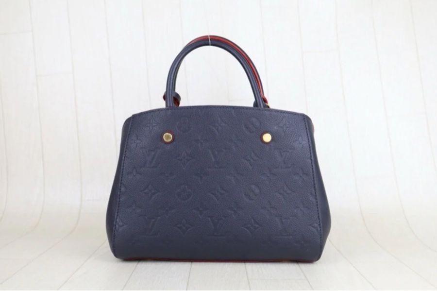 「JL精品代購」97新 lv藍色蒙田bb-3